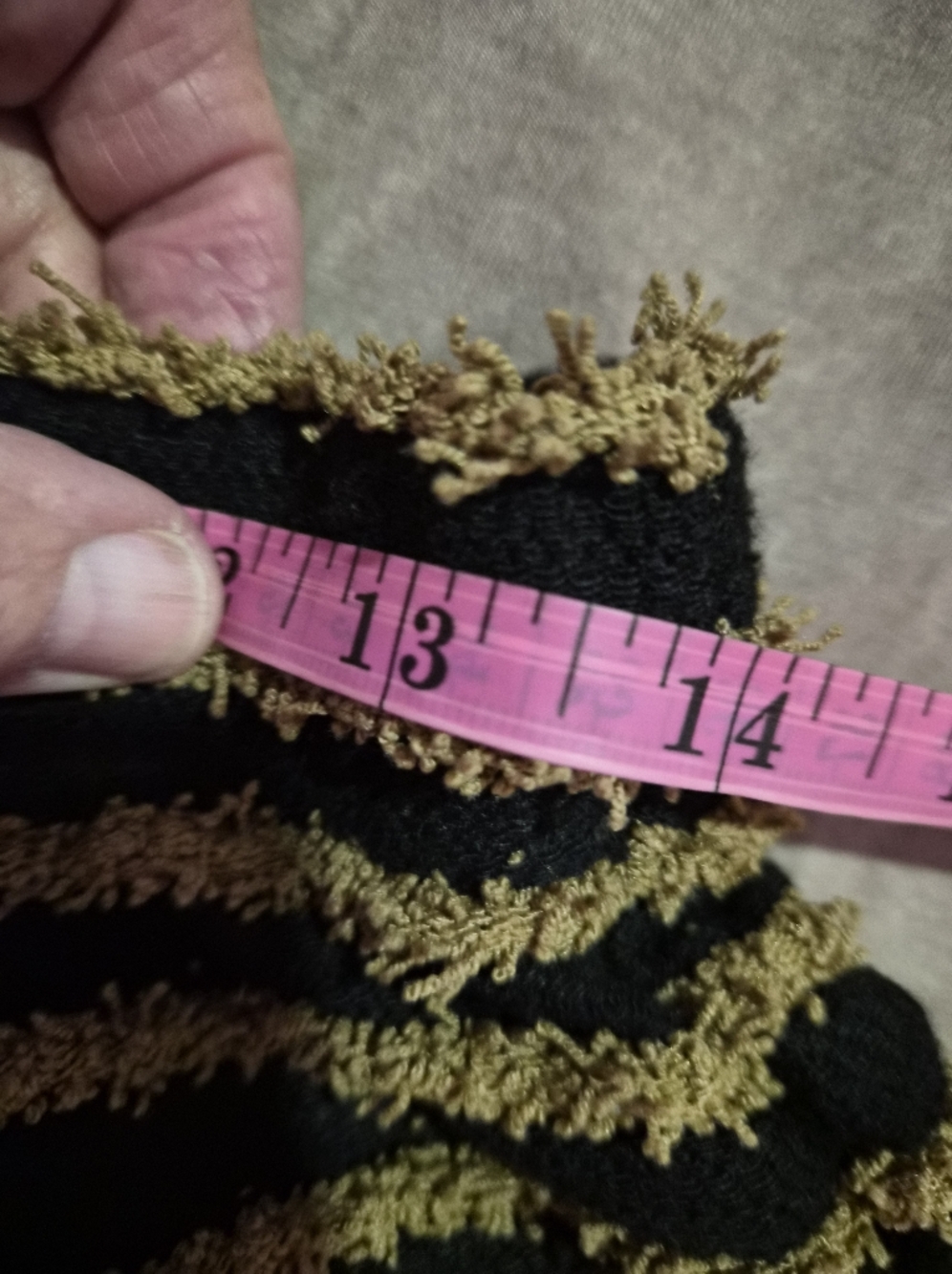 Furry Brown & Black Striped High-Waist Flare Leggings - Picture 11 of 12